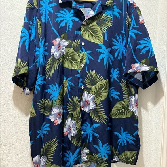 Palm trees Men Shirts Short Sleeve Button Down Hawaiian Shirt designed in Italy - Picture 3 of 8